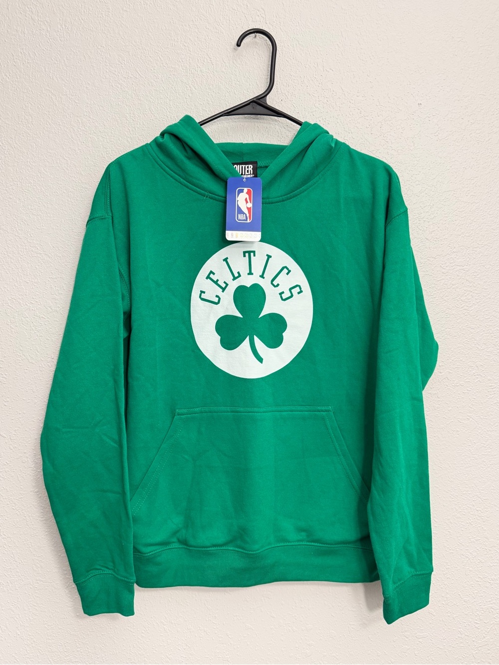 NBA Celtics Green Crewneck Sweatshirt with Shamrock Logo